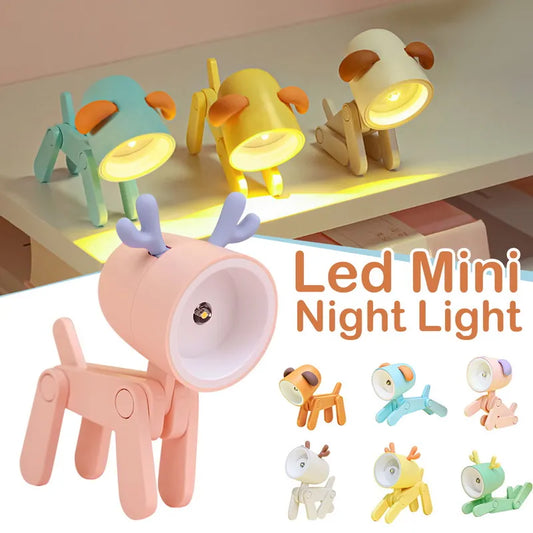 Charming Pet Pal: Foldable Portable Night Light